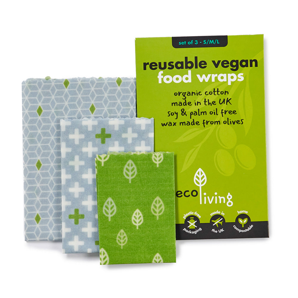 Reusable Vegan Food Wraps (Pack of 3)