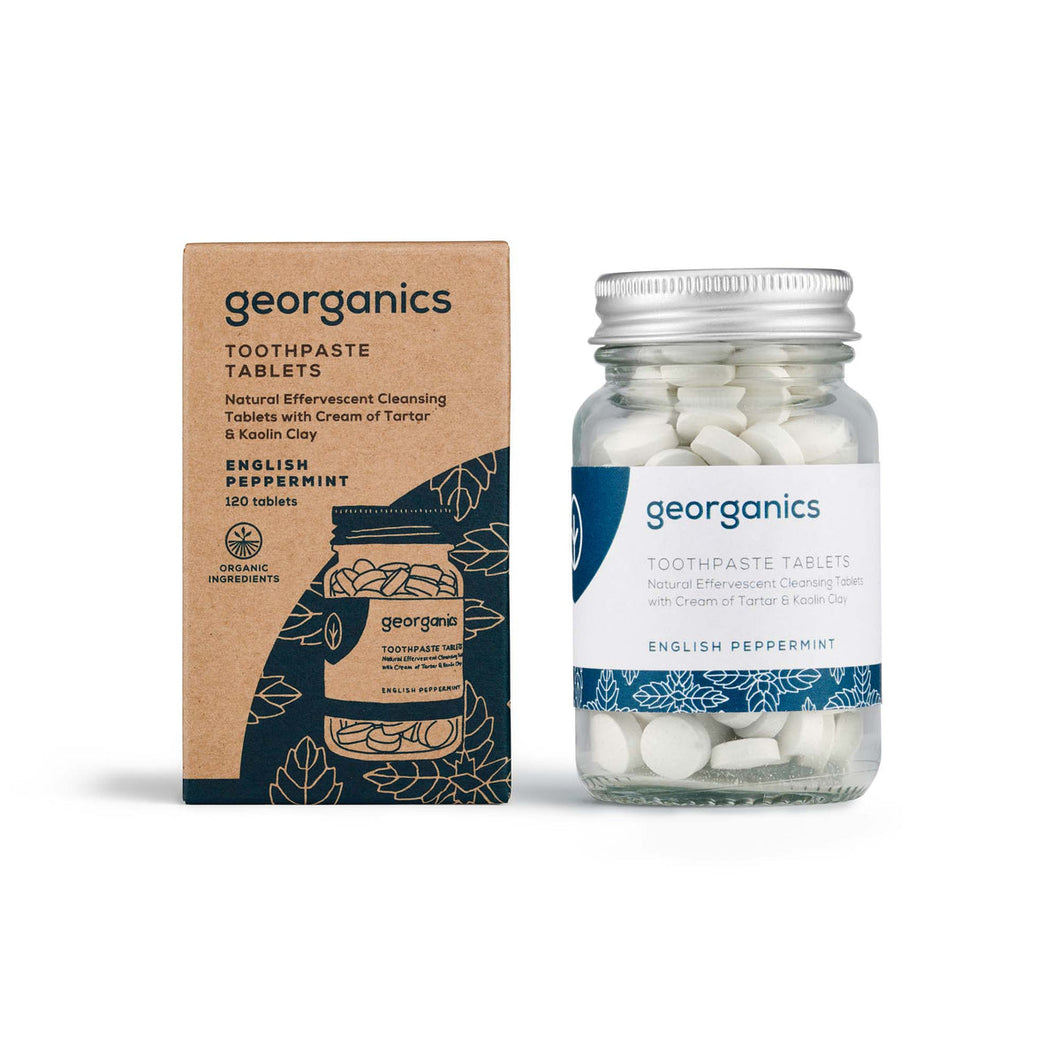 Georganics Mineral Toothpaste Tablets - English Peppermint